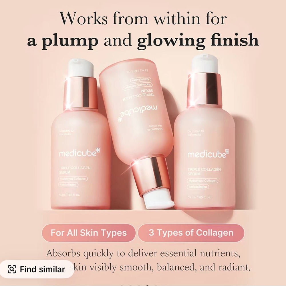 Medicube Pink Triple Collagen Serum Set — Hydrating Pink Face Care - Picture 5 of 8